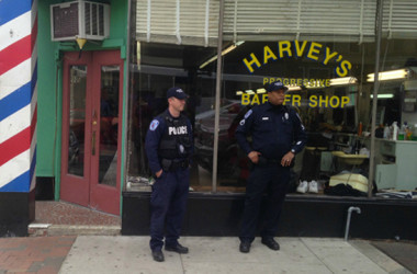 Harvey's Progressive Barber Shop (PHOTO: Sandra Jones)