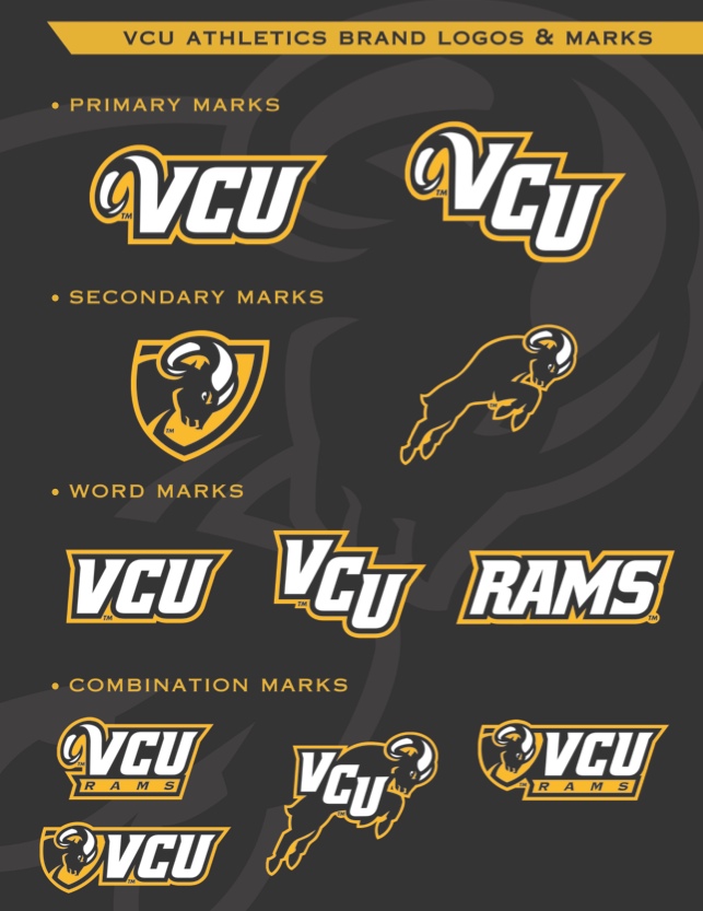 The newlook Rams VCU athletics releases updated visual identity