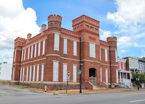 Leigh Street Armory in Jackson Ward 1895 2014 photo by Anthony Nesossis.
