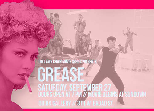 Quirk Gallery Lawn Chair Movie Series - Grease movie poster