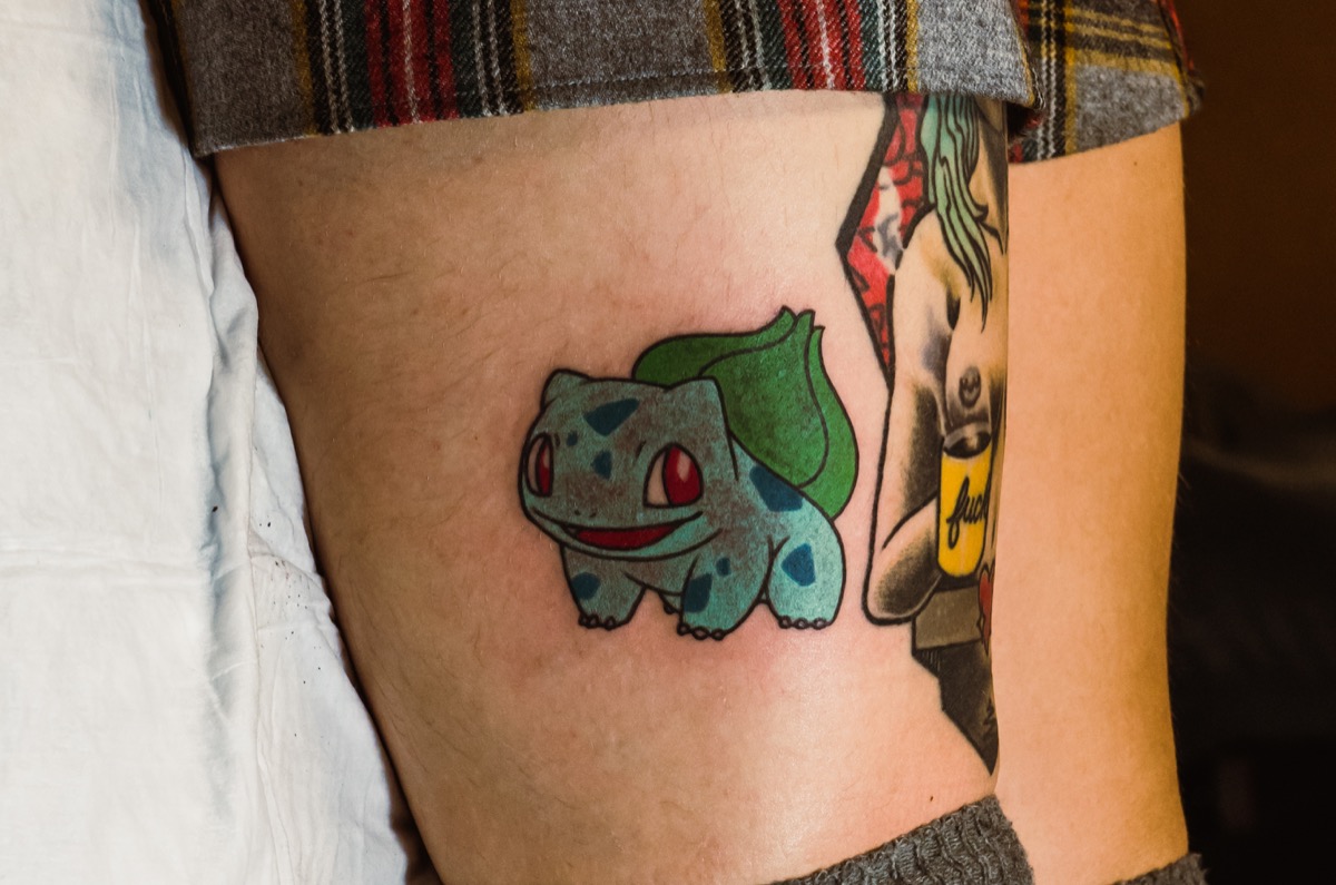 Bulbasaur tattoo.