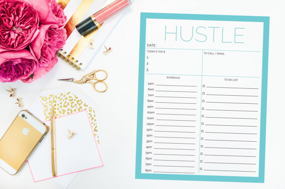Hustle Day Planner Notepad -- $14